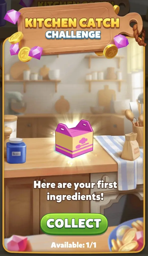 kitchen catch event reward